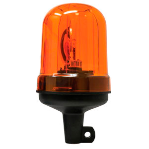 [A-RB9811A, A-EPMRTFLX,] A&I Rotating Beacon, Amber, Pipe Type, Flexible Base