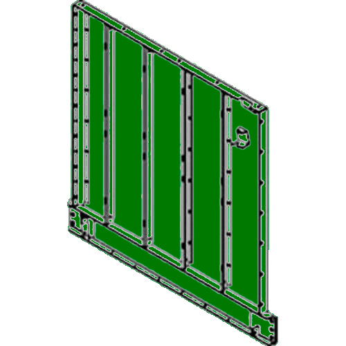 [DR-AH94031] Deere-Run, Hoja inferior regular del alimentador para John Deere 