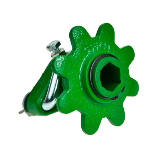 [G-AA28277RH] Greenly Cradle with G36734 sprocket for John Deere RH